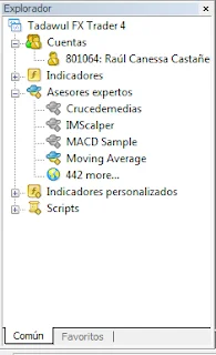 Explorador de Metatrader 4