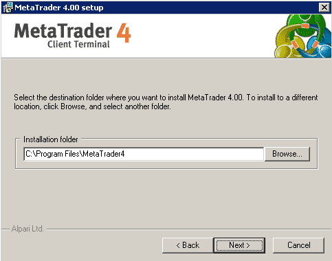 Plataforma de trading Metatrader