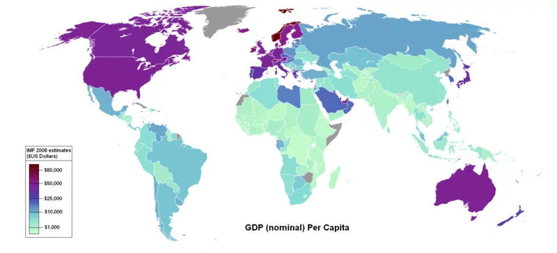 PIB Per Capita a nivel mundial