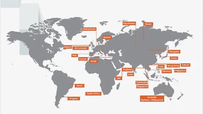 Sedes del broker Vantage Markets