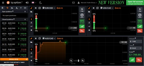 Reseña de IQ Option 2026 - Broker de Opciones y CFD Para Latam 8 Interfaz de la plataforma de IQOption