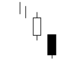 patrón de candelas Separating Lines Bearish