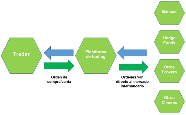 ¿Cómo operan los brokers ECN?