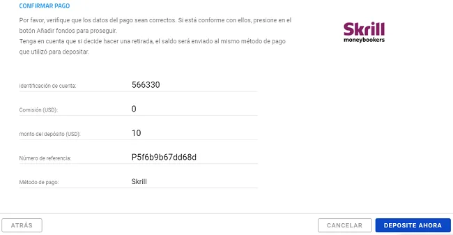 Tutorial de Pepperstone - Guía Para Operadores Forex 20 Confirmación de depósito en Pepperstone