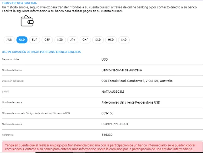 Tutorial de Pepperstone - Guía Para Operadores Forex 18 transferencia bancaria pepperstone