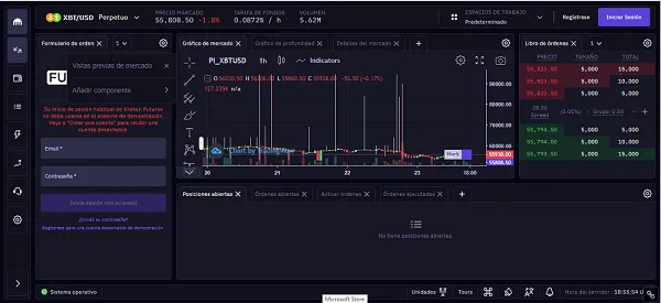 Plataforma de futuros de Kraken