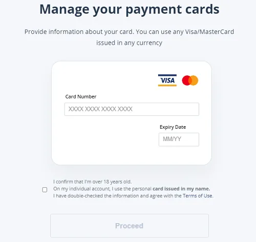 ¿Cómo Comprar Bitcoin en el Intercambio CEX.io? 12 tarjeta credito