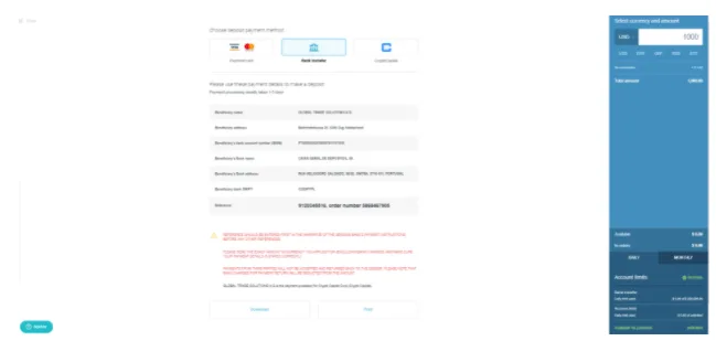 ¿Cómo Comprar Bitcoin en el Intercambio CEX.io? 14 transferencia bancaria