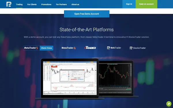 Cuentas de trading de RoboForex - Tipos y Características 8 paso2 abrir cuenta demo