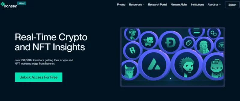 nansen datos onchain