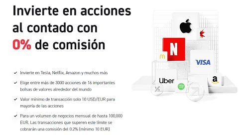Acciones y ETF al contado XTB para Latinoamérica