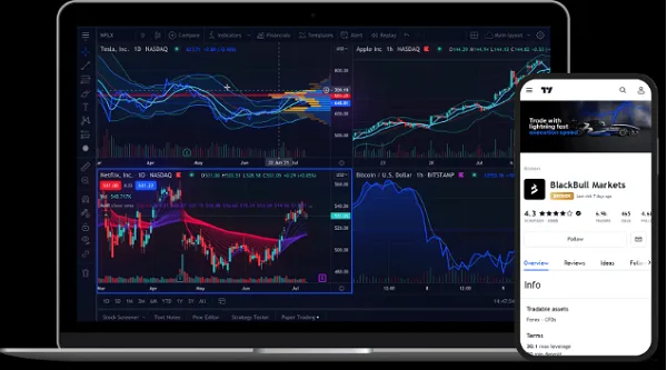 BlackBull Markets agrega plataforma TradingView
