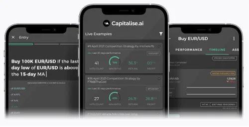 Plataforma Capitalize.ai - Automatiza tus estrategias sin codificación 8 Estrategias de Capitalize.ai