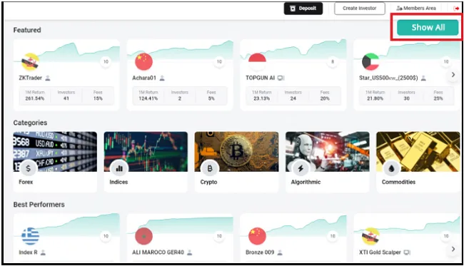 XM Social - Servicio de CopyTrading de XM 4 Análisis de la plataforma de copytrading XM Social
