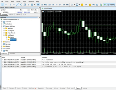 ¿Cómo leer y procesar archivos de texto en MQL5? 39 Ejecución de scripts en MT5