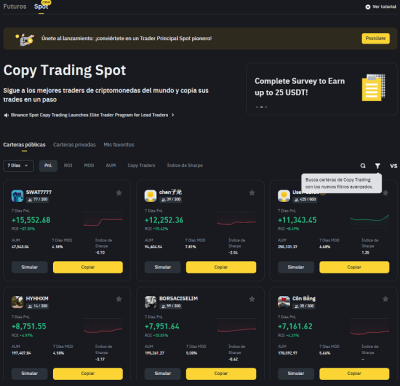 Plataforma de Copytrading de Binance - Análisis Completo 34 Copytrading de Binance