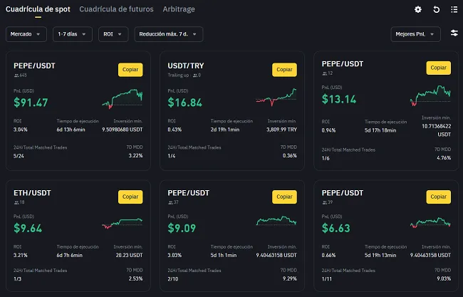 mercado bots binance