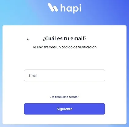 apertura cuenta hapi2