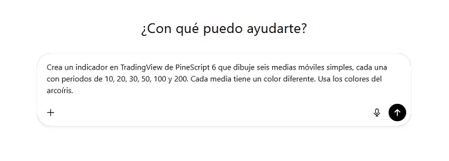 ¿Como crear un indicador de TradingView con ChatGTP? 2 crear indicador chatgtp