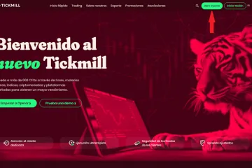 Apertura de una cuenta demo con Tickmill